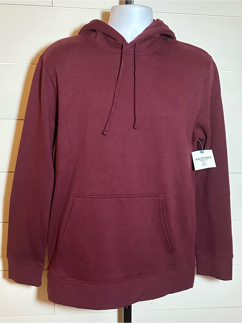 Arizona Jean Company Men’s Maroon Hooded Pullover Sweatshirt